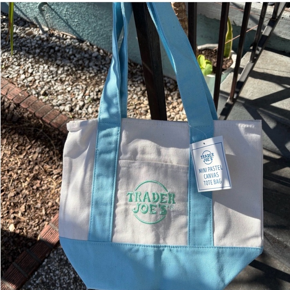 Trader Joe’s blue Mini Tote NWT